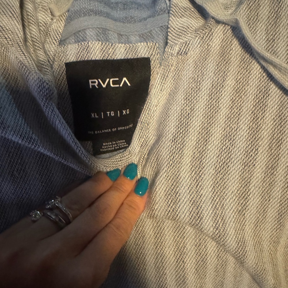 RVCA Black and White Textured Shirt